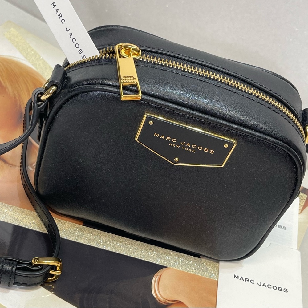 (new+tag) Marc Jacobs women leather crossbody black - Picture 8 of 14